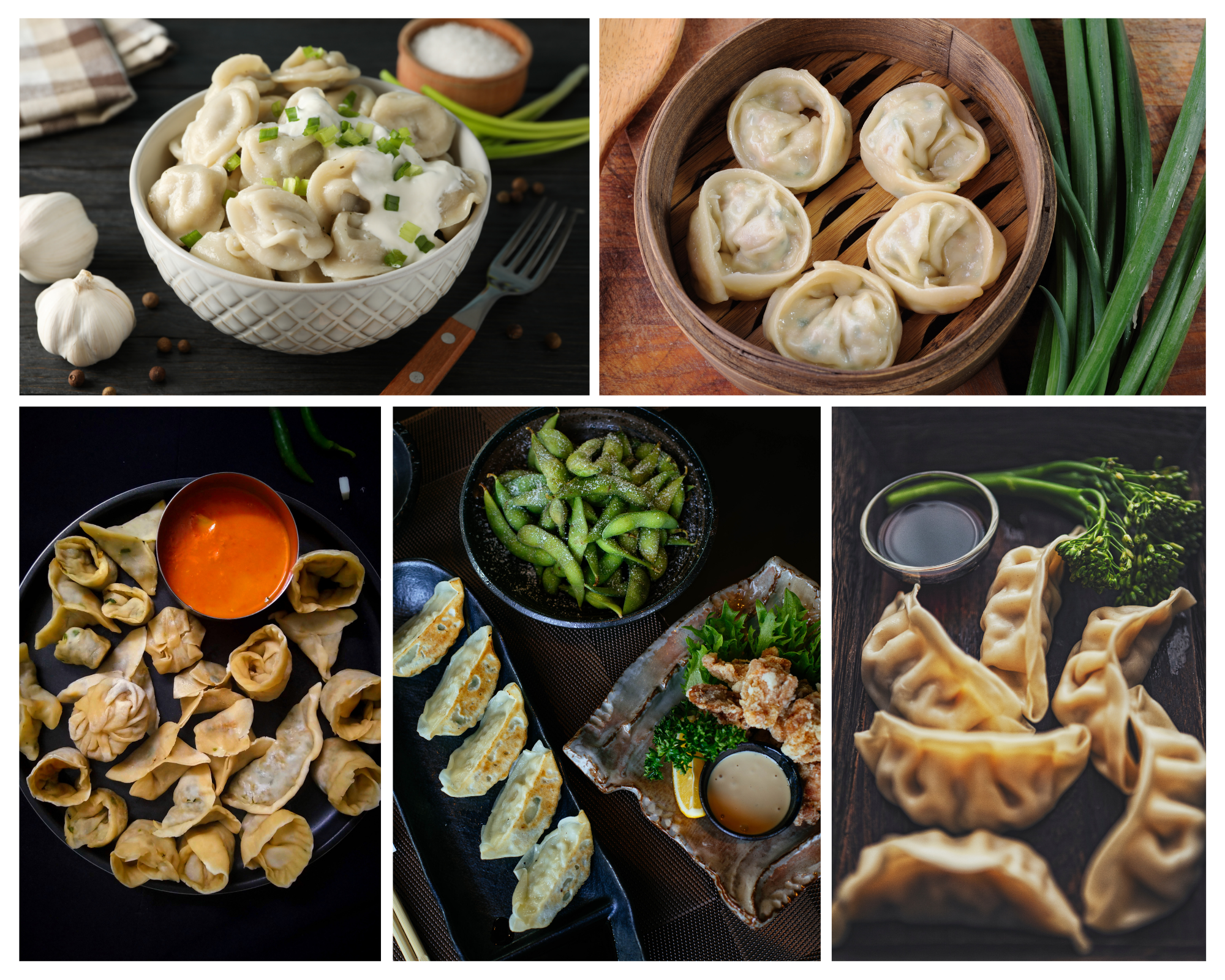 Asian menu at Sweet Catch and Tasty Bites